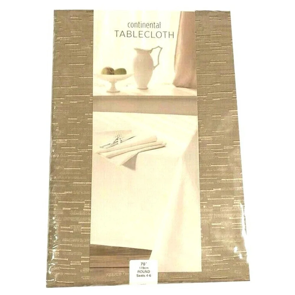 Continental Collection Round Tablecloth 70